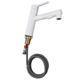 Darrahopens Furniture > Bathroom > Tap & Sink Accessories Kitchen Sink Faucet with Pull Down Sprayer Copper 360 Degree Rotation Leakage Proof Single Handle Sink Mixer Tap for Laundry Bathroom In Australia - Darrahopens