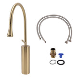 Sink Faucet Stylish Design Convenient Rotation Counter Basin Water Tap for Bathroom Home Hotel Brushed Gold