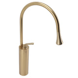 Sink Faucet Stylish Design Convenient Rotation Counter Basin Water Tap for Bathroom Home Hotel Brushed Gold