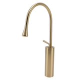 Sink Faucet Stylish Design Convenient Rotation Counter Basin Water Tap for Bathroom Home Hotel Brushed Gold