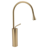 Sink Faucet Stylish Design Convenient Rotation Counter Basin Water Tap for Bathroom Home Hotel Brushed Gold