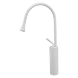 Sink Faucet Stylish Design Convenient Rotation Counter Basin Water Tap for Bathroom Home Hotel White