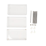 Kitchen Storage Rack Cart Multifunctional 3 Layers ABS Slim Rolling Utility Cart for Bathroom Snacks Cosmetics