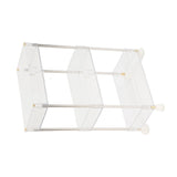 Kitchen Storage Rack Cart Multifunctional 3 Layers ABS Slim Rolling Utility Cart for Bathroom Snacks Cosmetics