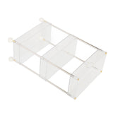 Kitchen Storage Rack Cart Multifunctional 3 Layers ABS Slim Rolling Utility Cart for Bathroom Snacks Cosmetics