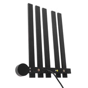Darrahopens Home & Garden > Bathroom Accessories > Towel Racks & Holders Heated Towel Rack Aluminum 5 Bars Smart Constant Temperature Towel Warmer Electric Towel Drying Rack for Bathroom Black AU Plug 220V In Australia - Darrahopens