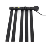 Heated Towel Rack Aluminum 5 Bars Smart Constant Temperature Towel Warmer Electric Towel Drying Rack for Bathroom Black AU Plug 220V