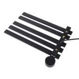 Heated Towel Rack Aluminum 5 Bars Smart Constant Temperature Towel Warmer Electric Towel Drying Rack for Bathroom Black AU Plug 220V