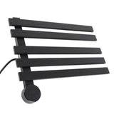Heated Towel Rack Aluminum 5 Bars Smart Constant Temperature Towel Warmer Electric Towel Drying Rack for Bathroom Black AU Plug 220V