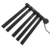 Heated Towel Rack Aluminum 5 Bars Smart Constant Temperature Towel Warmer Electric Towel Drying Rack for Bathroom Black AU Plug 220V