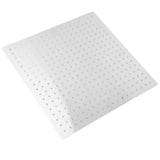 16 Inch Rainfall Shower Head Stainless Steel High Pressure Shower Spray Head G1/2 Thread 360 Degree Adjustment SUS304