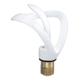 Waterfall Bathroom Faucet Single Handle Hot Cold Bathroom Sink Faucet Vanity Faucet Snake Head Shape White
