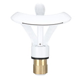 Waterfall Bathroom Faucet Single Handle Hot Cold Bathroom Sink Faucet Vanity Faucet Snake Head Shape White