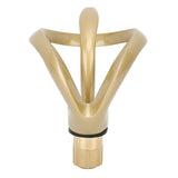 Waterfall Bathroom Faucet Single Handle Hot Cold Bathroom Sink Faucet Vanity Faucet Snake Head Shape Brushed Gold