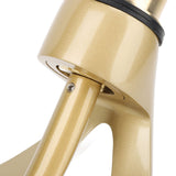 Waterfall Bathroom Faucet Single Handle Hot Cold Bathroom Sink Faucet Vanity Faucet Snake Head Shape Brushed Gold