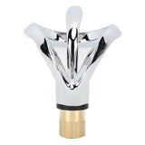 Waterfall Bathroom Faucet Single Handle Hot Cold Bathroom Sink Faucet Vanity Faucet Snake Head Shape Electroplated