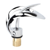 Waterfall Bathroom Faucet Single Handle Hot Cold Bathroom Sink Faucet Vanity Faucet Snake Head Shape Electroplated