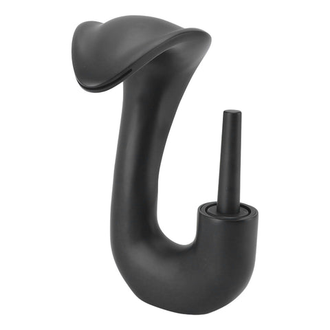Waterfall Basin Faucet Single Handle Copper Modern Hot Cold Vanity Mixer Tap for Bathroom Toilet Black In Australia - Darrahopens