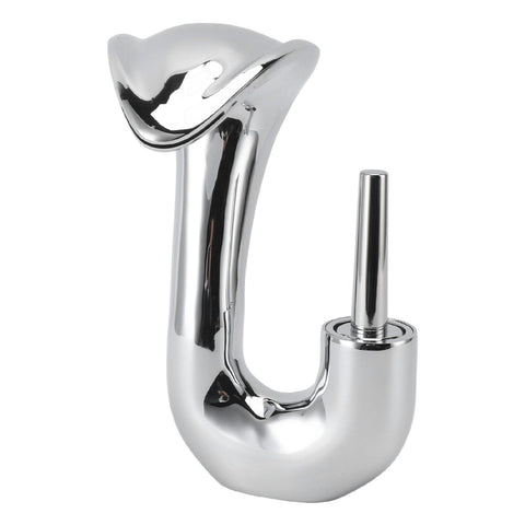 Waterfall Basin Faucet Single Handle Copper Modern Hot Cold Vanity Mixer Tap for Bathroom Toilet Plated In Australia - Darrahopens