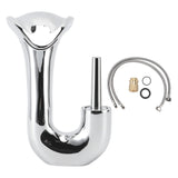 Waterfall Basin Faucet Single Handle Copper Modern Hot Cold Vanity Mixer Tap for Bathroom Toilet Plated