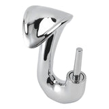 Waterfall Basin Faucet Single Handle Copper Modern Hot Cold Vanity Mixer Tap for Bathroom Toilet Plated