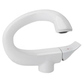 Copper Basin Faucet Multipurpose Modern Simple Exquisite Adjustable Cold Hot Water Bathroom Sink Faucet for Bathroom White
