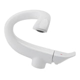 Copper Basin Faucet Multipurpose Modern Simple Exquisite Adjustable Cold Hot Water Bathroom Sink Faucet for Bathroom White