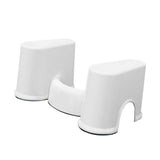 Toilet Step Stool Plastic Non Slip Multifunctional Toilet Poop Foot Stool for Home