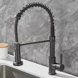 Kitchen Sink Faucet Rotate Hot Cold Water Stainless Steel Faucet
