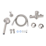 Shower Faucet Set Shower System Stainless Steel Water Saving Multifunction Handheld Shower and Rain Shower Combo Set for Bathroom