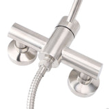 Shower Faucet Set Shower System Stainless Steel Water Saving Multifunction Handheld Shower and Rain Shower Combo Set for Bathroom
