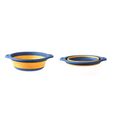 Foldable Dishpan for Washing Dishes Plastic Round Hanging Folding Basin Bucket Sink Dish Tub with Hook for Kitchen RV Camping L