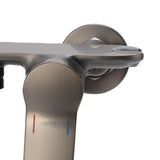 Handheld Shower Head Set Copper High Pressure 4 Modes Wall Mounted Single Handle Handheld Shower Sprayer for Bathroom Grey