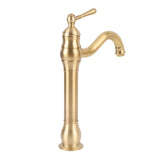 Single Handle Single Hole Vessel Sink Faucet Swivel Bathroom Faucet Hot and Cold Water Tap with 2 Hoses Copper In Australia - Darrahopens