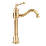 Single Handle Single Hole Vessel Sink Faucet Swivel Bathroom Faucet Hot and Cold Water Tap with 2 Hoses Copper