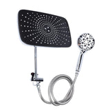 Showerhead Combo Stainless Steel 12 Inch Rain Shower Head with Adjustable Extension Arm and Handheld Spray for Bathroom Accessories