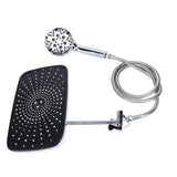 Showerhead Combo Stainless Steel 12 Inch Rain Shower Head with Adjustable Extension Arm and Handheld Spray for Bathroom Accessories