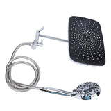 Showerhead Combo Stainless Steel 12 Inch Rain Shower Head with Adjustable Extension Arm and Handheld Spray for Bathroom Accessories