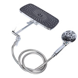 Showerhead Combo Stainless Steel 12 Inch Rain Shower Head with Adjustable Extension Arm and Handheld Spray for Bathroom Accessories