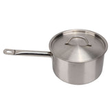 Stainless Steel Composite Bottom Cooking Pot Single Handle Saucepan with Lid Kitchen Cookware In Australia - Darrahopens