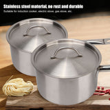 Stainless Steel Composite Bottom Cooking Pot Single Handle Saucepan with Lid Kitchen Cookware