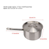 Stainless Steel Composite Bottom Cooking Pot Single Handle Saucepan with Lid Kitchen Cookware