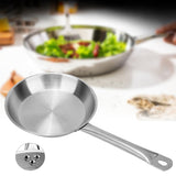26 x 5cm Fry Pan Stainless Steel Steak Pot Composite Bottom Stew Meat Fried Eggs Cooking Tools