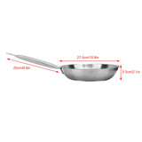 26 x 5cm Fry Pan Stainless Steel Steak Pot Composite Bottom Stew Meat Fried Eggs Cooking Tools