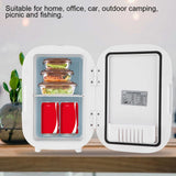 6L Mini Portable Car Refrigerator Electric Fridge Cooler Warmer for Makeup Foods MedicationEU Plug 220V