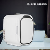 6L Mini Portable Car Refrigerator Electric Fridge Cooler Warmer for Makeup Foods MedicationEU Plug 220V