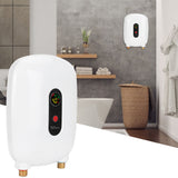 Mini Hot Water Heater Electric Fixed Frequency Water Heating Appliance for Bathroom ShowerEU Plug 220V 3500W