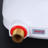 Mini Hot Water Heater Electric Fixed Frequency Water Heating Appliance for Bathroom ShowerEU Plug 220V 3500W