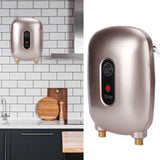 Electric Hot Water Heater Instant Water Heating Tankless Heater Temperature ControlAU Plug 220V