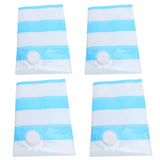 Travel Vacuum Bag Reusable Clothes Quilt Blanket Storage Bags with 3.5cm Air Inlet60x40cm